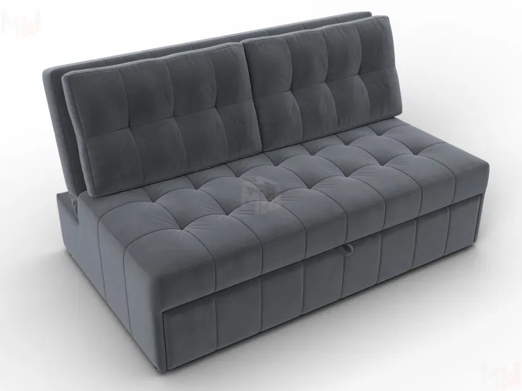 Диван прямой Лига-107 (140) ( SEVEN 17 серый )