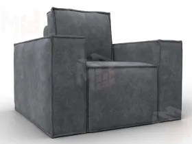 Кресло Лига-081 НПБ ( BRUT 16 темно-серый )