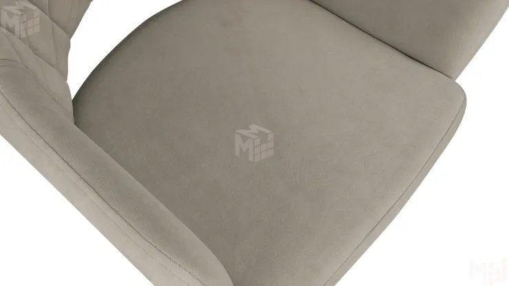 Стул София Т6 Черный муар, Велюр D002 бежевый