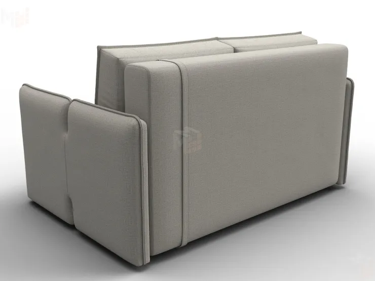 Диван прямой Лига-117 ( Амур 02 бежевый )