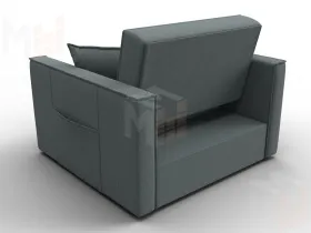 Кресло-кровать Лига-104 (80) ( Амур 07 серый )