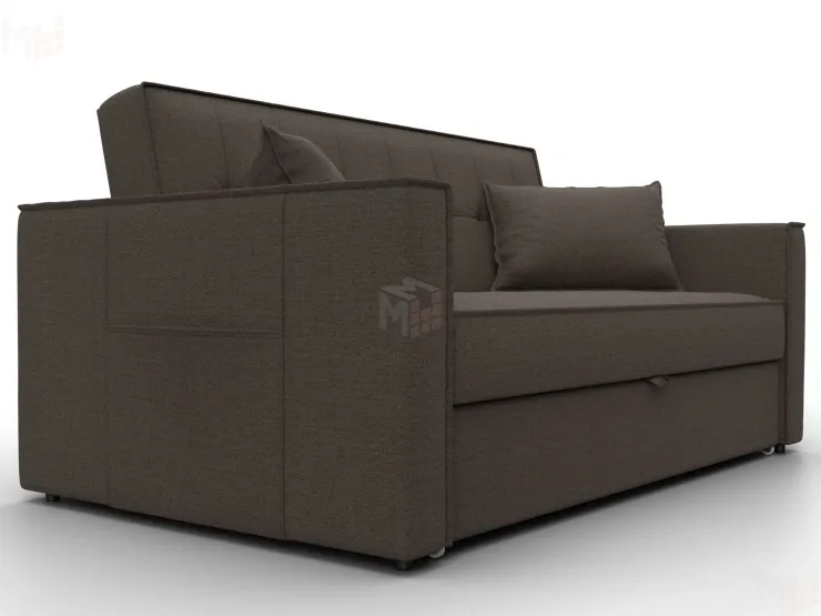 Диван прямой Лига-104 (140) ( Амур 05 коричневый )