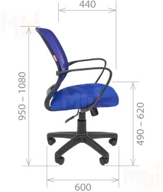 Кресло офисное CHAIRMAN 698 Black