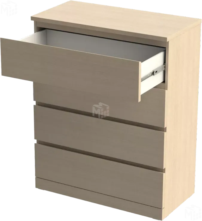 Комод Варма 4 дуб беленый