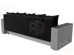 Диван прямой Дубай Лайт ( Черный;Белый )