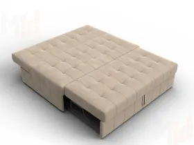 Диван прямой Лига-107 (140) ( SEVEN 729 бежевый )