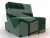 Кресло-кровать Лига-107 (80) ( SEVEN 626 зеленый )