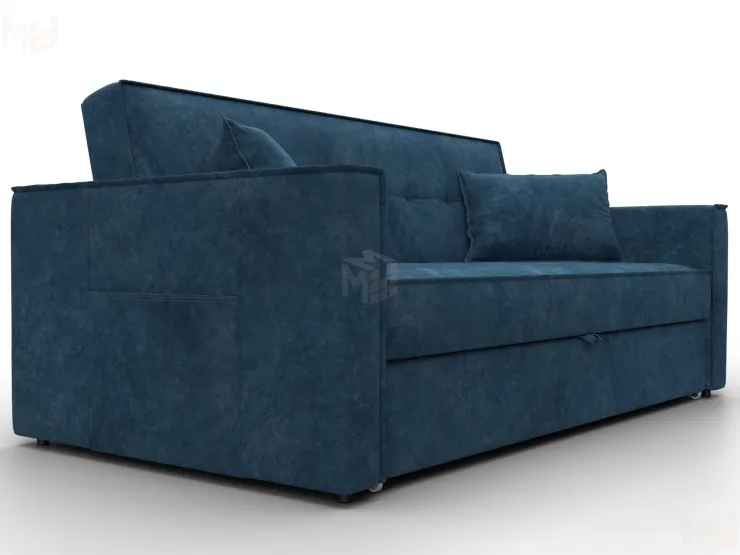 Диван прямой Лига-104 (160) ( BRUT 11 синий )