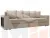 Диван прямой Дубай Лайт полки слева ( Бежевый )