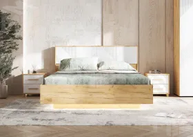 Спальня Ирис Браш Вайт/Дуб Крафт