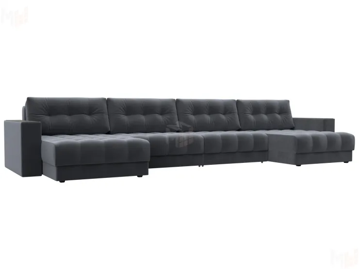 Диван П-образный с декором Лига-049 НПБ Лонг