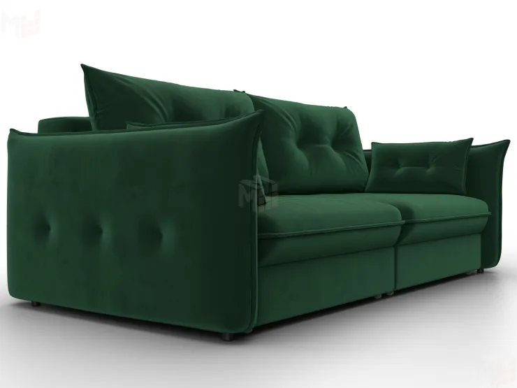 Диван прямой Лига-100 НПБ ( SEVEN 626 зеленый )