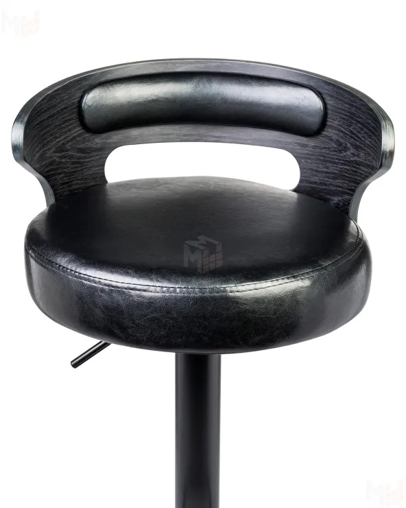 Стул барный DOBRIN FRED BLACK (чёрное дерево, чёрный)