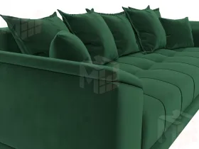 Диван прямой НордСтар НПБ ( SEVEN 626 зеленый )
