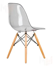 Стул обеденный DOBRIN DSW CASPER (ножки светлый бук, цвет прозрачный)