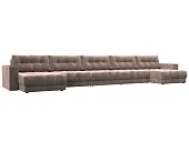 Диван П-образный с декором Лига-049 НПБ Мегалонг