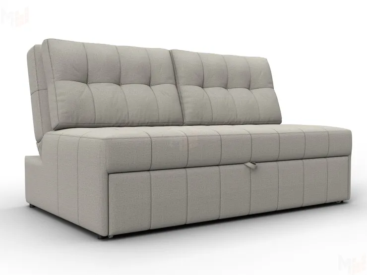 Диван прямой Лига-107 (140) ( Амур 02 бежевый )