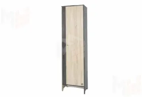 Шкаф Гретта 3 Ясень Черный/Дуб Сонома