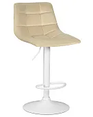 Стул барный DOBRIN TAILOR WHITE (бежевый велюр (MJ9-10))