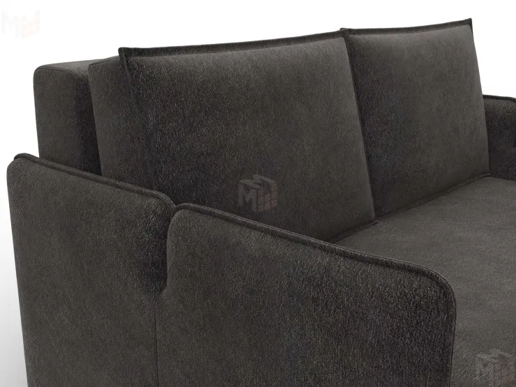 Диван прямой Лига-117 ( LAIM 10 темно-коричневый )