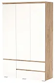  Шкаф ГРЕТТА 4С2Я  Дуб Крафт золотой-Белый