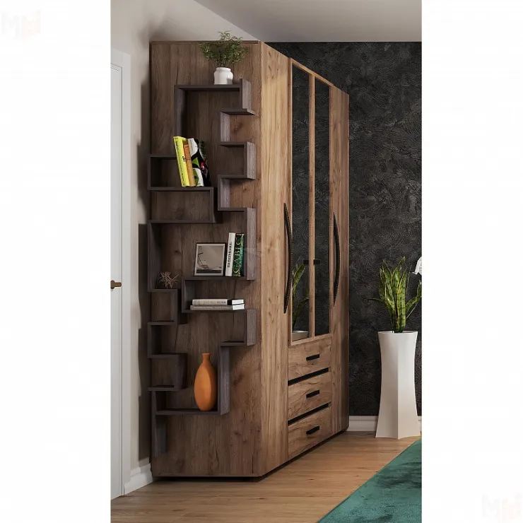 Шкаф для одежды и белья NATURE 555 Дуб Табачный