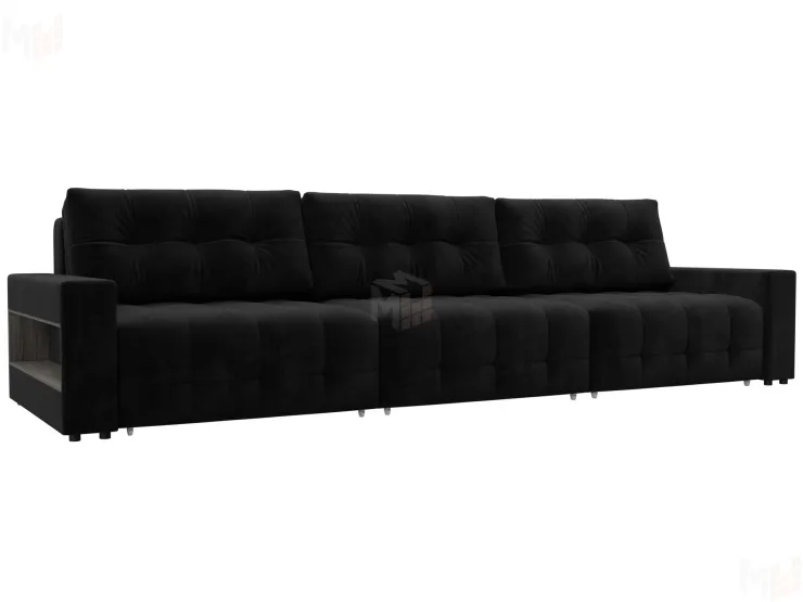 Диван прямой с полками Лига-053 НПБ Лонг