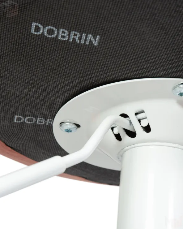 Стул барный DOBRIN TAILOR WHITE (пудрово-розовый велюр (MJ9-32))