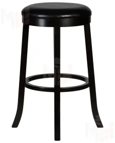 Круглый барный табурет DOBRIN BOB BAR (капучино, черный)