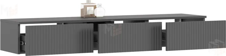 Полка косметическая Оскар подвесная 1500 Графит