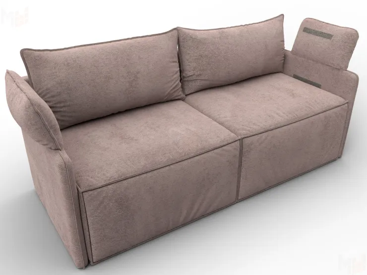 Диван прямой модульный Лига-106 ( TOWER 05 бежевый )