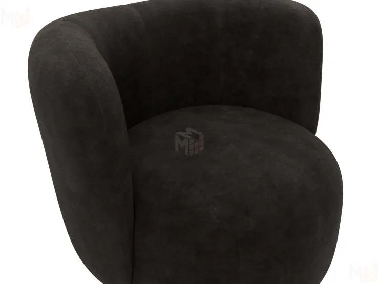 Кресло Лига-072 ( велюр BRUT 17 коричневый )