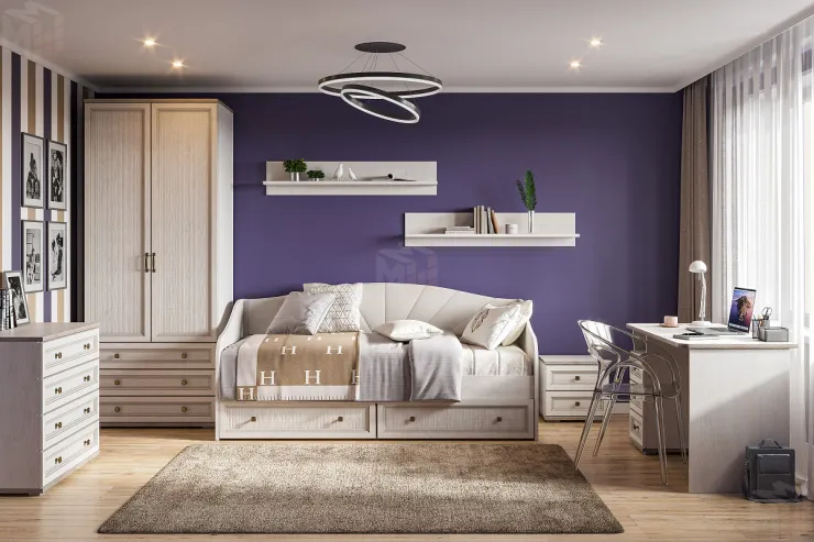 Кровать Александрия 0,9 м КР-106 Серия 3