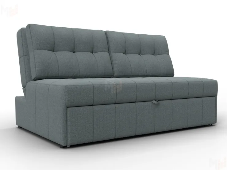 Диван прямой Лига-107 (140) ( Амур 07 серый )