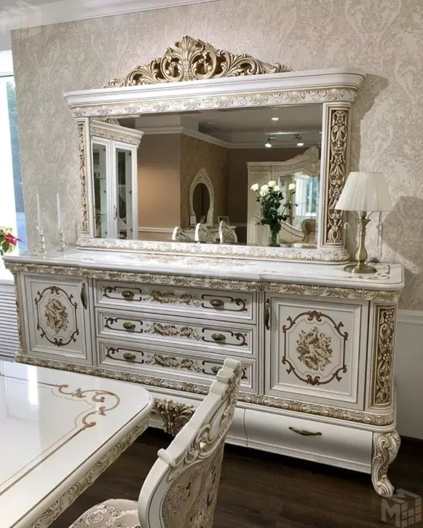 Столовая Алсу белый глянец