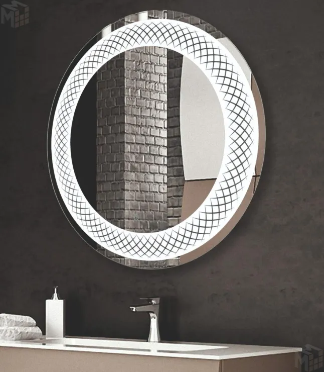 Зеркало с LED подсветкой Uranus d 770