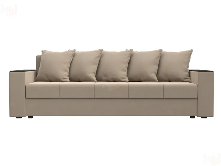 Диван прямой Дубай Лайт полки слева ( Бежевый )