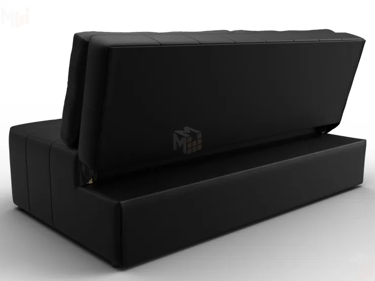 Диван прямой Лига-107 (160) ( GRIFON 18 черный )