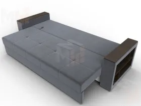 Диван прямой Дубай Лайт ( SEVEN 17 серый )