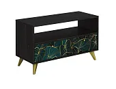 Тумба Фьюжн Арт ТМ-005 камень угольный/Tropical