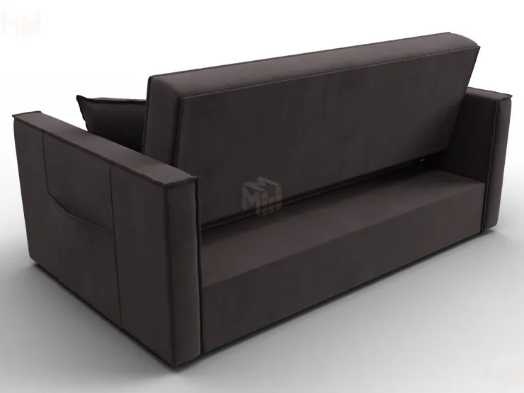 Диван прямой Лига-104 (140) ( SEVEN 727 коричневый )