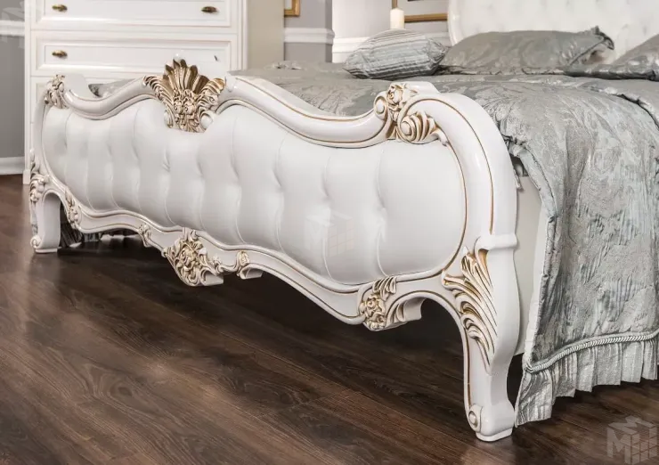 Кровать Натали 160х200 см белый глянец