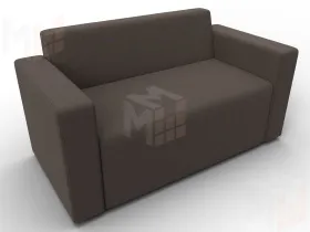 Диван прямой Лига-093 ( Амур 05 коричневый )