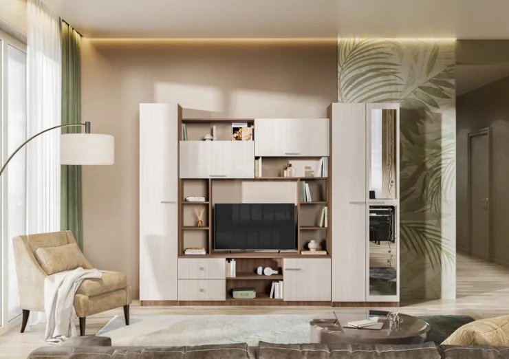 Гостиная Марта-М шимо темный - шимо светлый