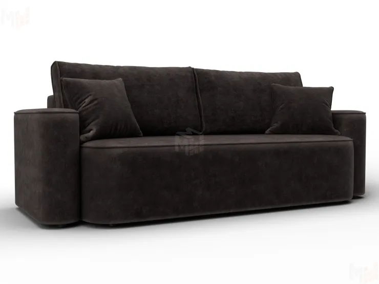 Диван прямой Лига-118 НПБ ( BRUT 17 коричневый )