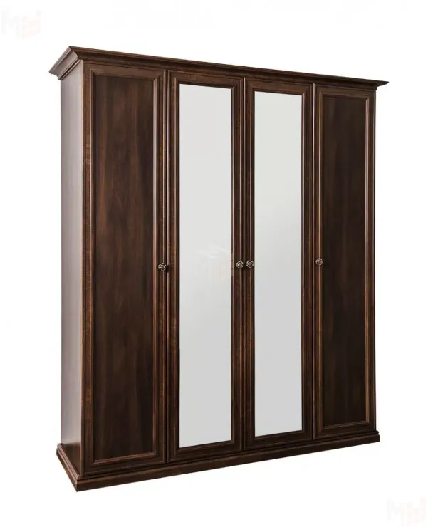 Шкаф Афина 4-дверный (2+2) с зеркалом караваджо
