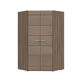 Шкаф угловой 2х ств Симба шимо темный - кофе с молоком