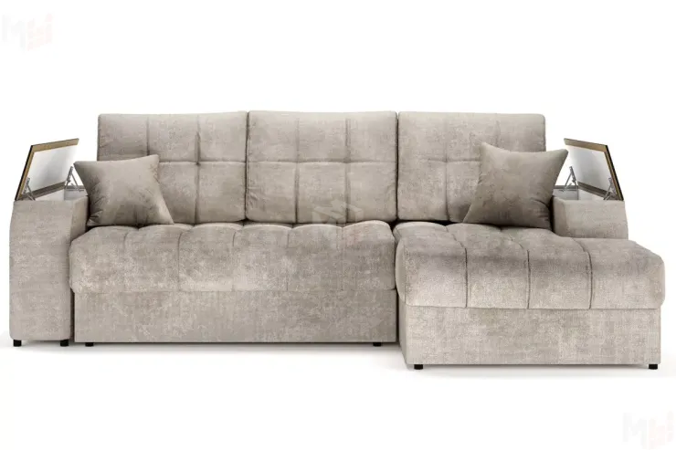 Угловой диван-кровать Лас-Вегас Бежевый правый 