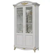 Шкаф Да Винчи 2-х дверный ГД-04 (белый патина)
