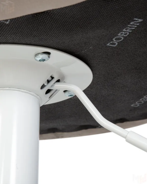 Стул барный DOBRIN TAILOR WHITE (серый велюр (MJ9-75))